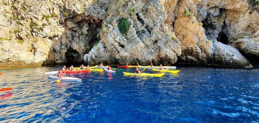 Taormina: Kayak Coastal Tour to Isola Bella and Blue Grotto - Equipment and What It Covers (So You Don’t Overpack)