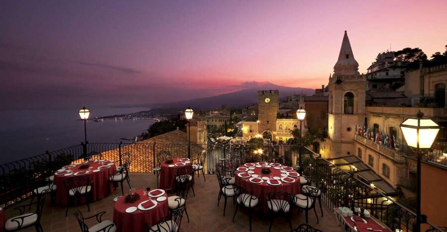 Taormina: Sunset Walking Tour & Aperitif on Rooftop Terrace - The Odeon and Roman-era echoes at street level