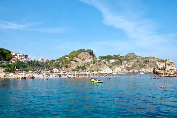 Tour to Baia di Taormina, Isola Bella and Naxos - Taormina Bay: Isola Bella and the Grotta Azzurra Stops