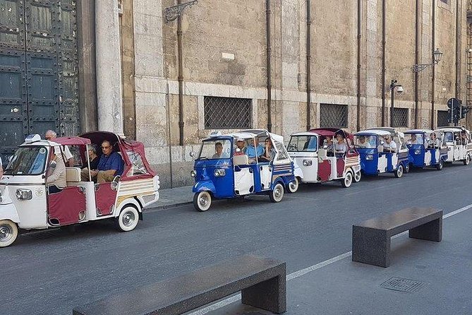 Tuk tuk ride, ape car - La Martorana (Santa Maria dell’Ammiraglio) and Santa Caterina’s rooftop