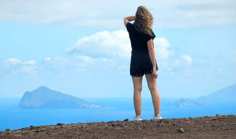 Vulcano Island: Panoramic Walk - Viewpoint Stop #2: Photo Time, Visit Time, and Big Sightlines