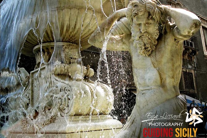 WalkingTour CATANIA - discovering the city of lava with a licensed guide - Ursino Castle: lava filled the moat, and black basalt is still visible